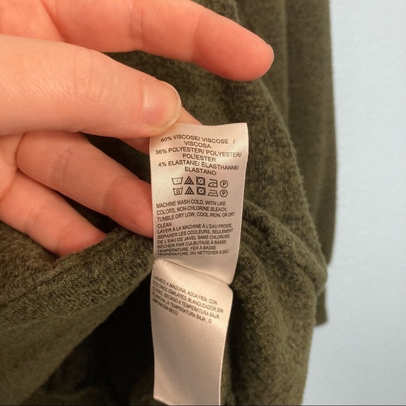 Lucky Brand Crewneck Sweater - Olive Green - Small - Picture 6 of 8